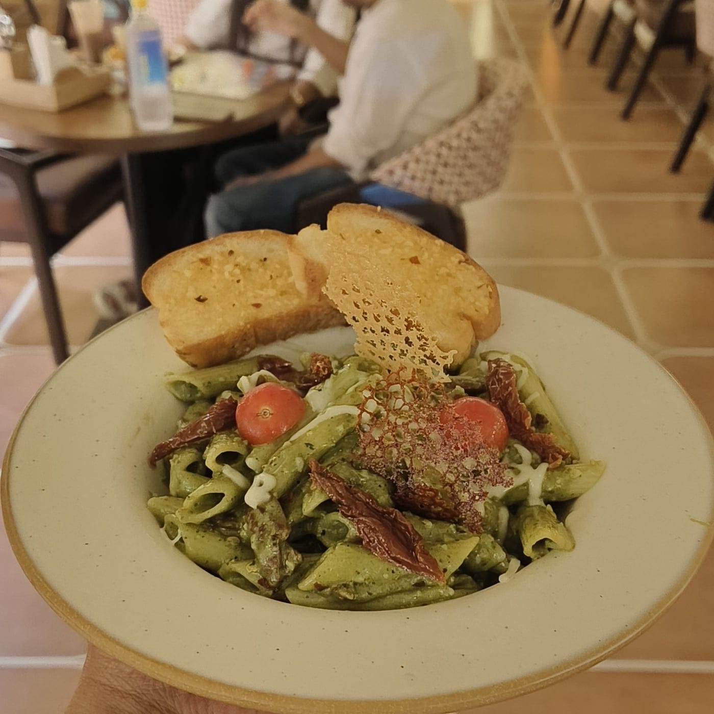 Pesto With Sun Dried Tomatoes Pasta
