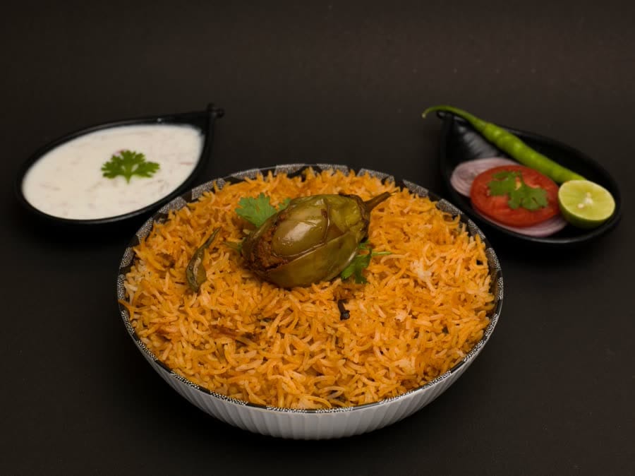 Hyderabadi Biryani With Raita